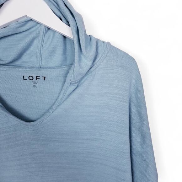LOFT Ann Taylor Tunic Hoodie 100% Cotton - Size XL - Picture 3 of 9